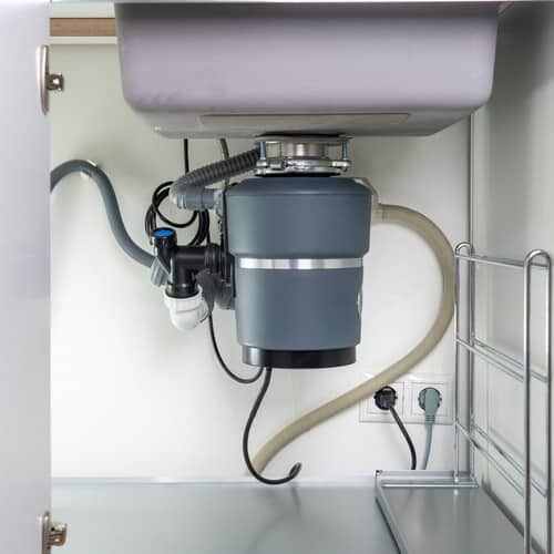 Garbage Disposal under the sink, waste chopper concept