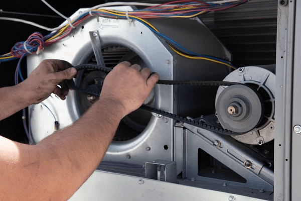 installing part of an HVAC system
