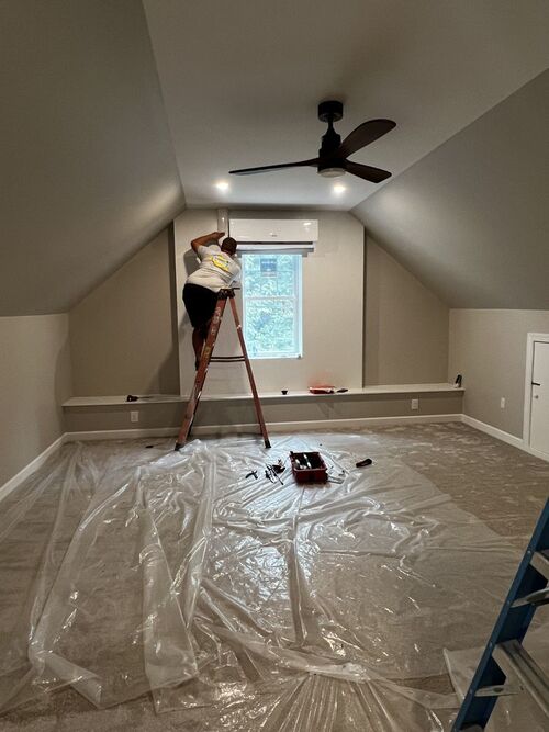 installing a mini-split AC system in a newly finished attic
