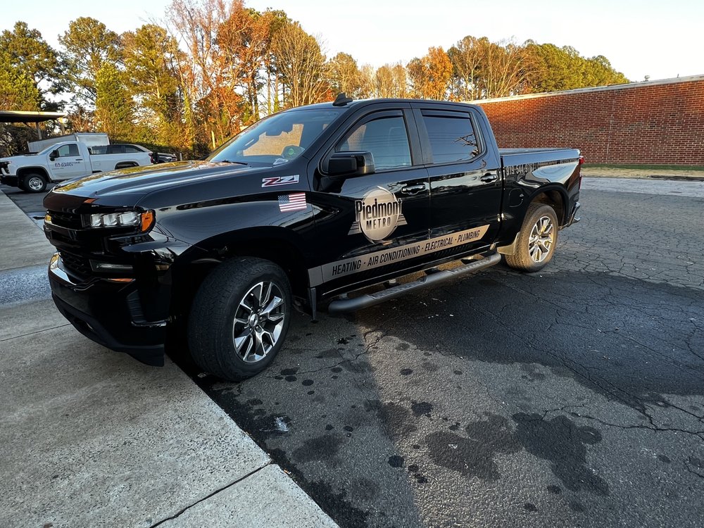plumbing, HVAC and electrical truck