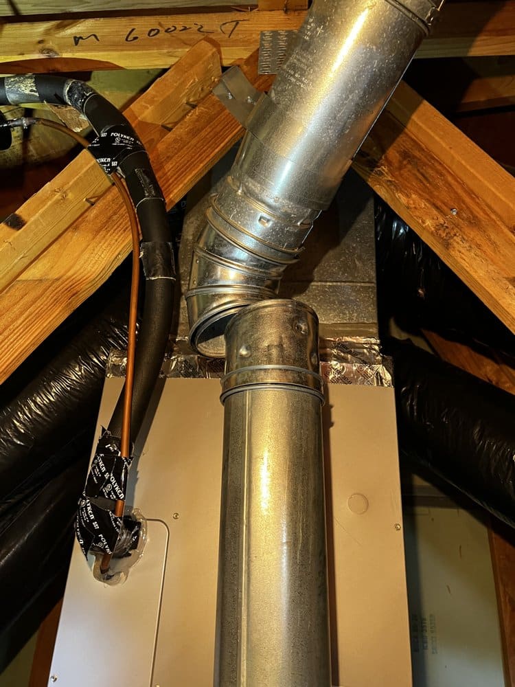 ductwork in an attic