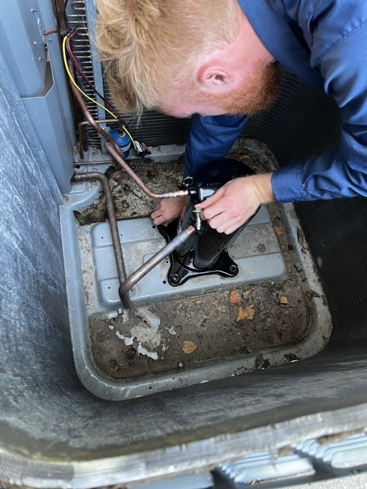 installing a compressor