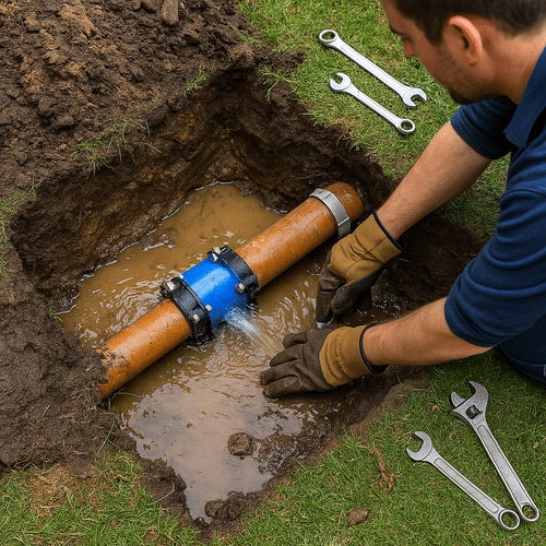 Underground and Yard Line Water Leak Repair